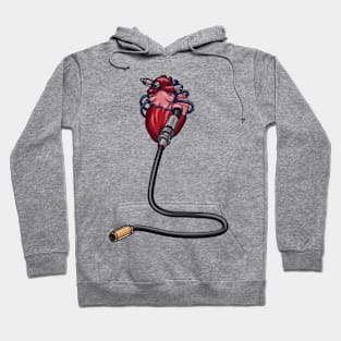 Techno Heart of Woman Hoodie